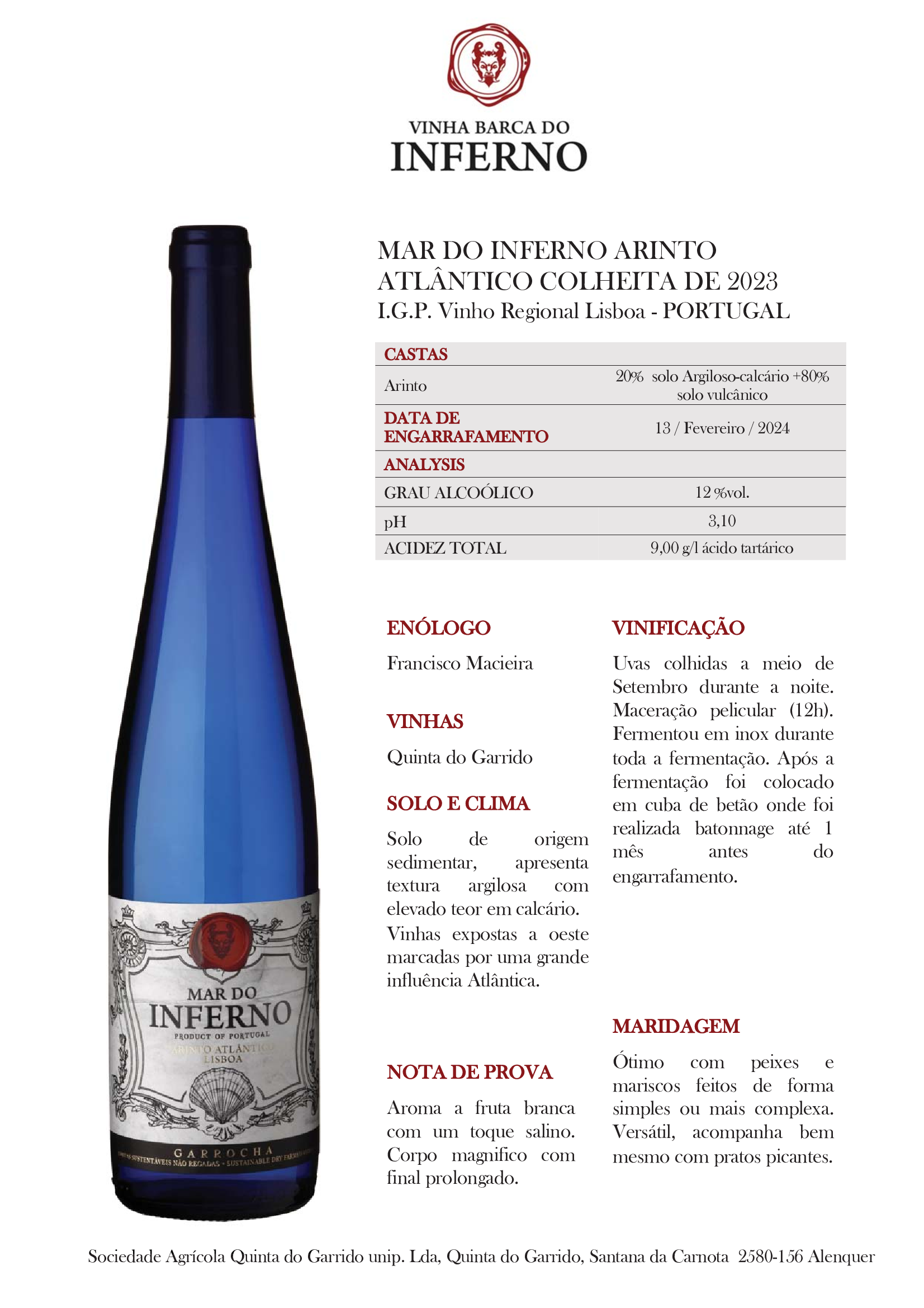 Mar do Inferno Arinto Atlântico - Image 2