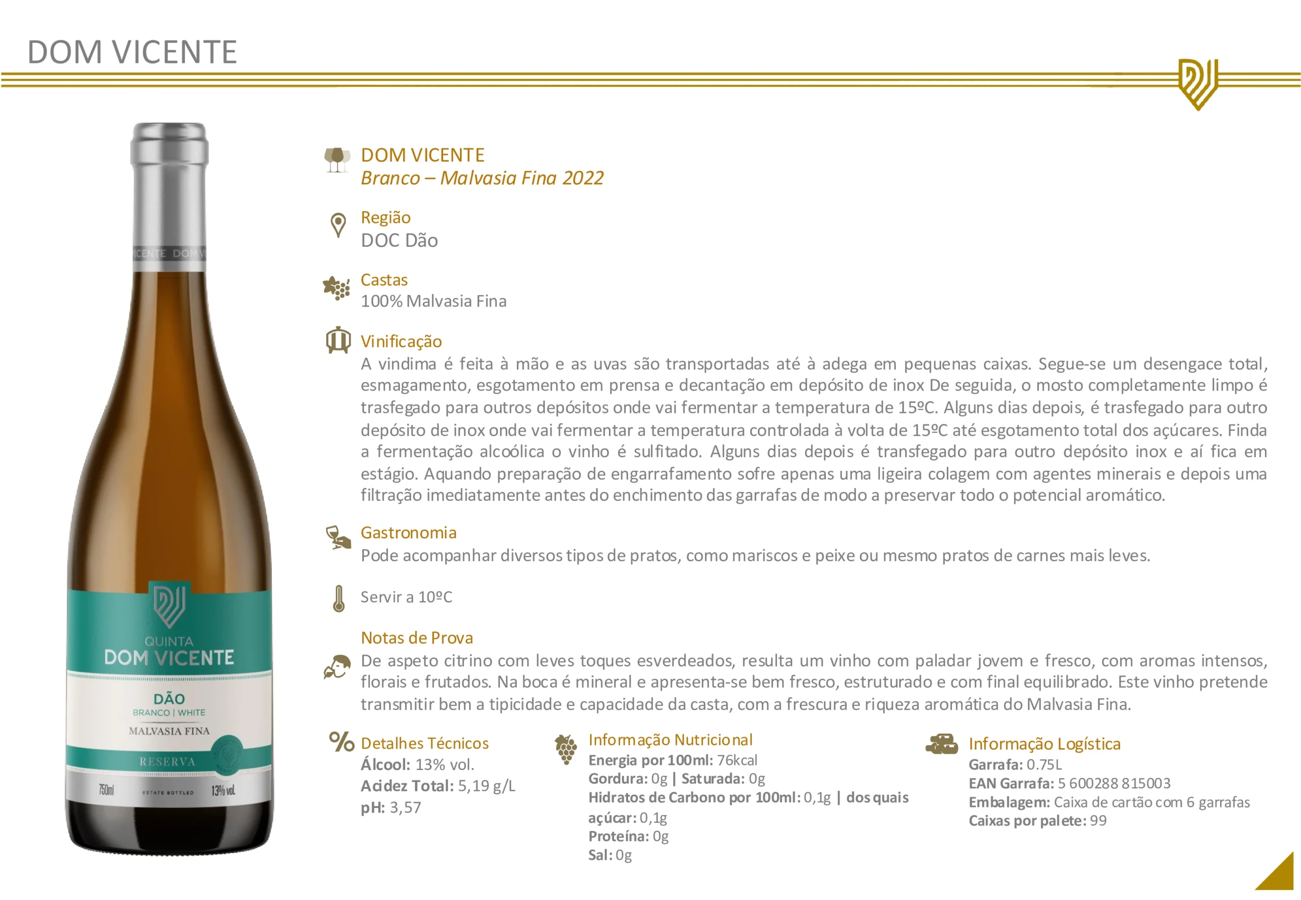 Quinta Dom Vicente Malvasia Fina Reserva - Image 2
