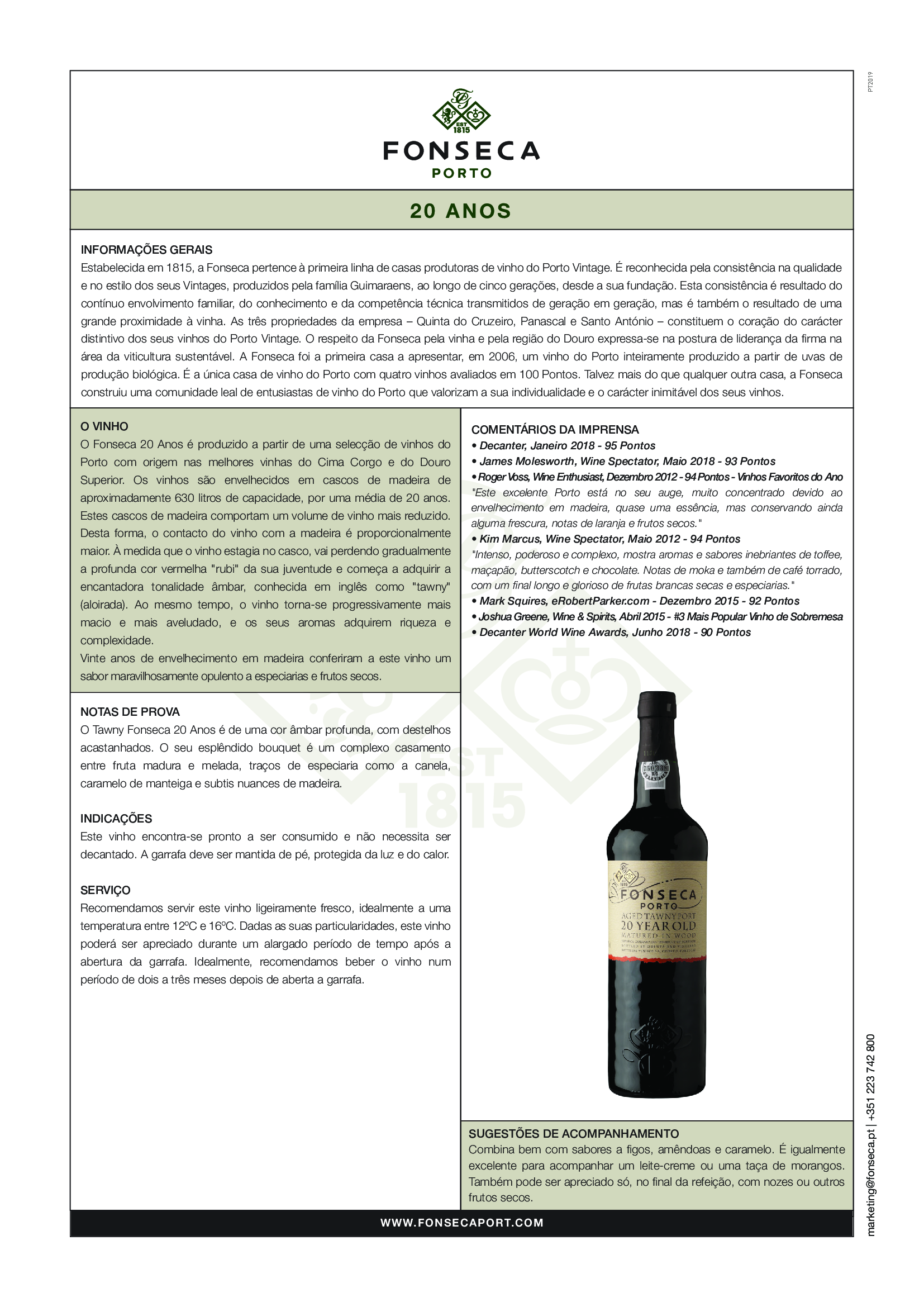 Porto Fonseca 20 Anos Tawny - Image 3