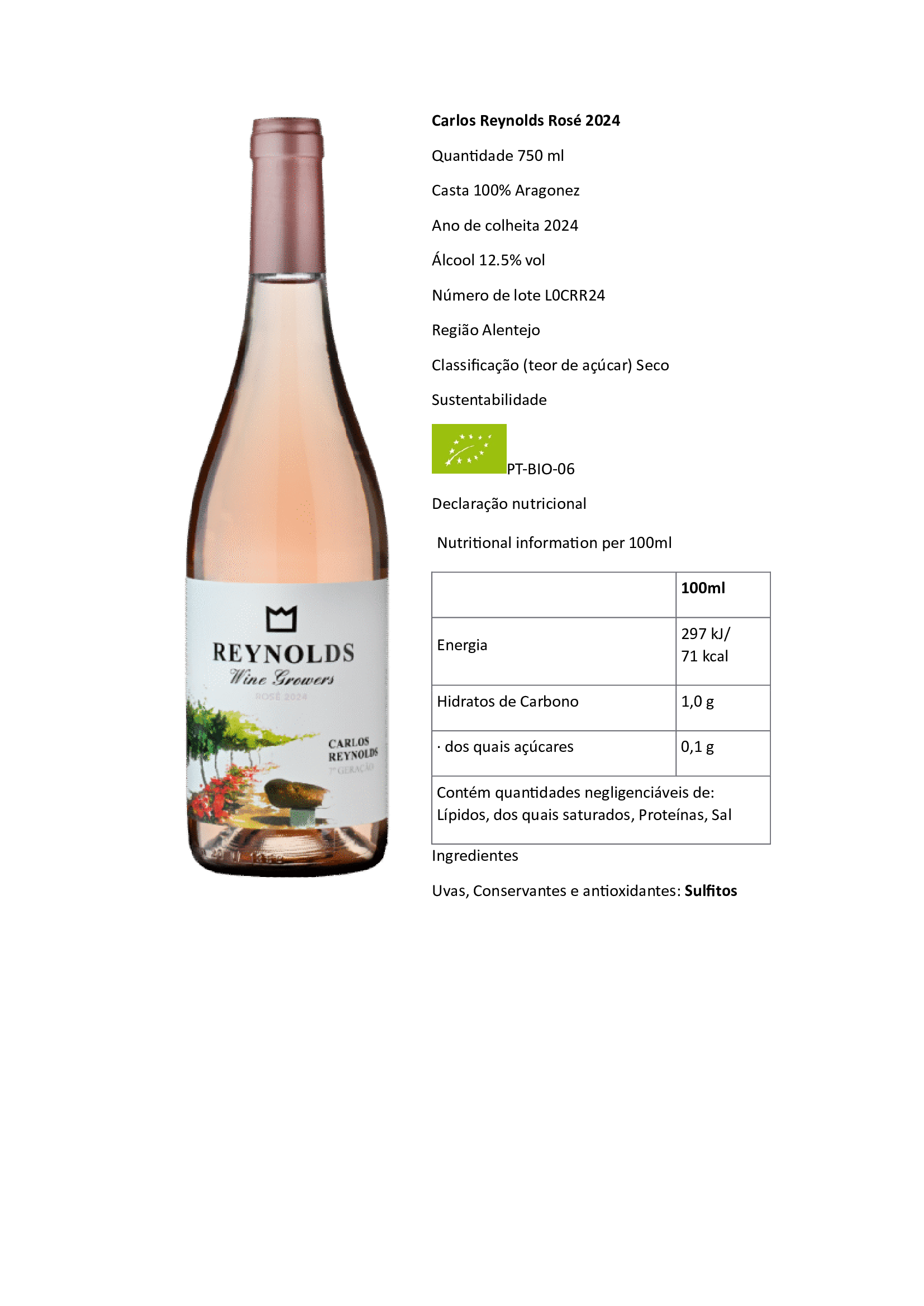 Carlos Reynolds Rosé - Image 2