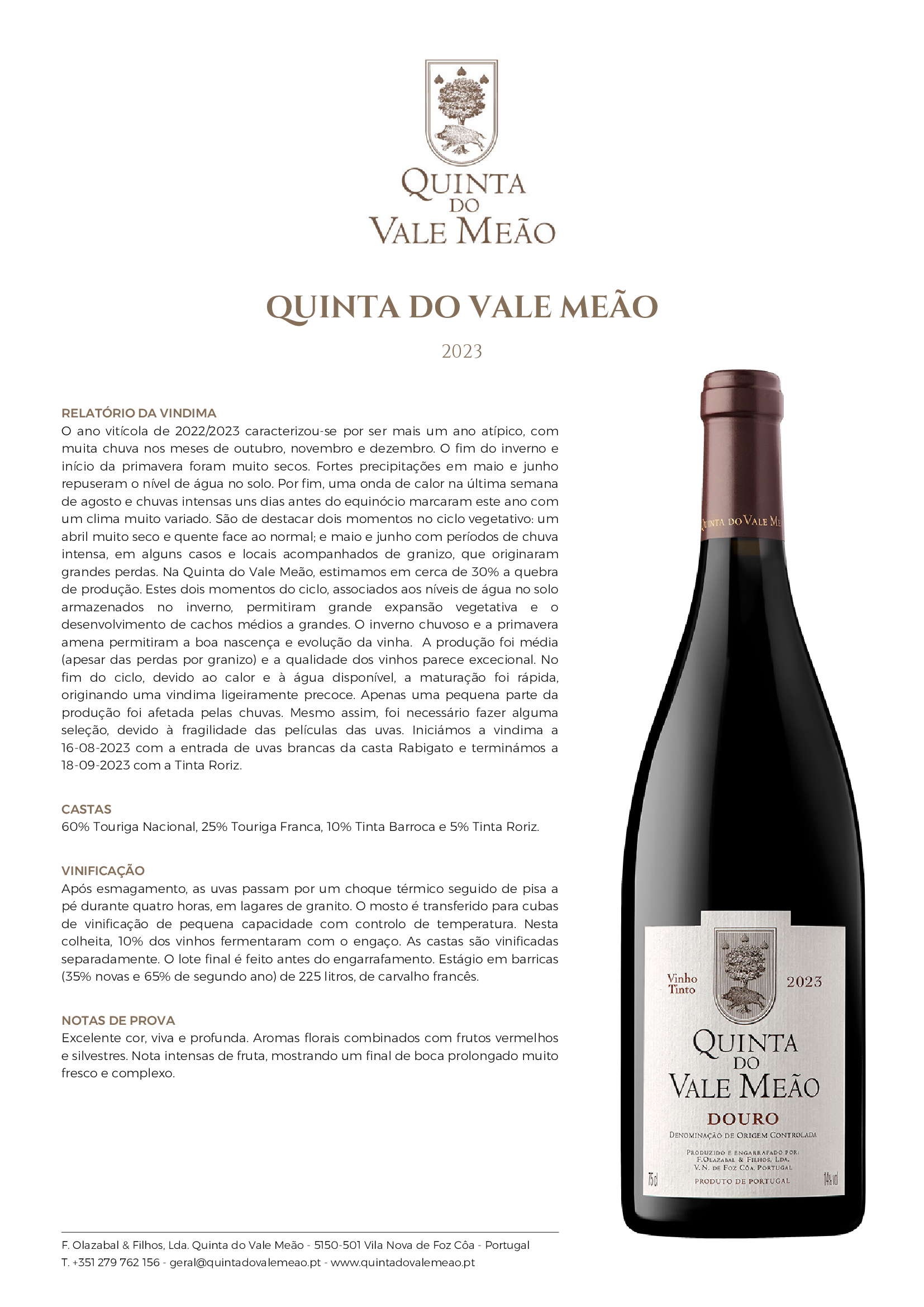 Quinta do Vale Meão Tinto - Image 2