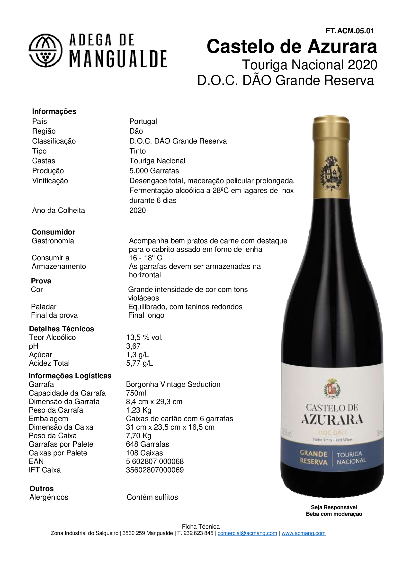 Castelo de Azurara Grande Reserva Touriga Nacional - Image 2