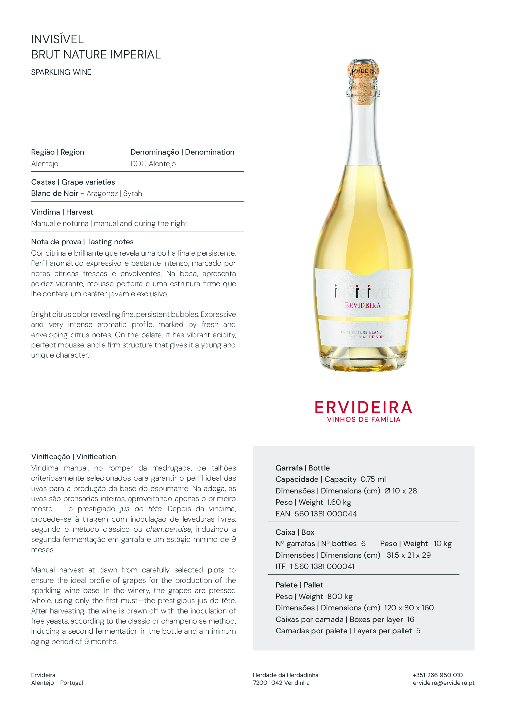 Espumante Invisível Brut Nature Imperial Blanc de Noir - Image 2