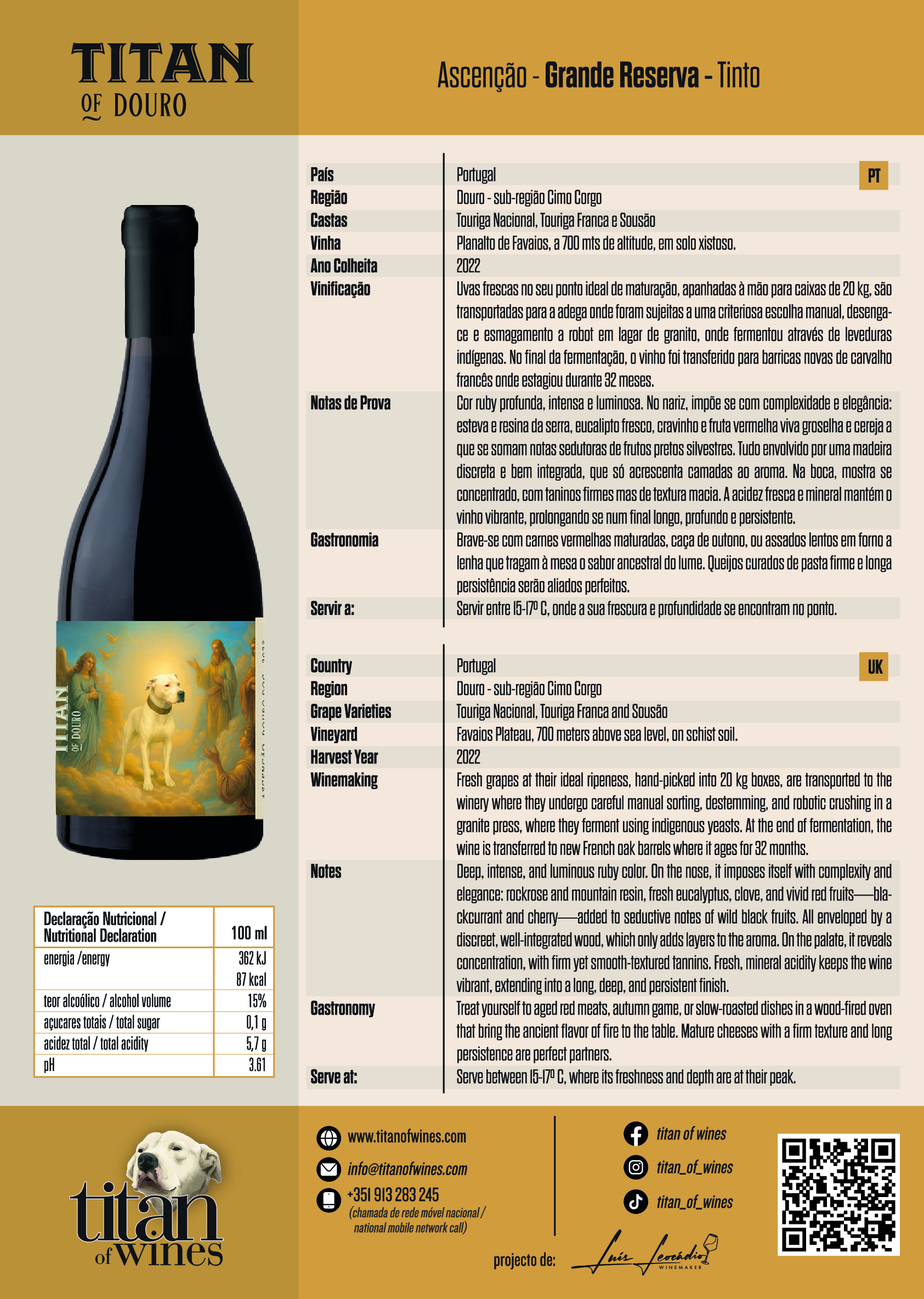 Titan Ascenção Grande Reserva Tinto - Image 2
