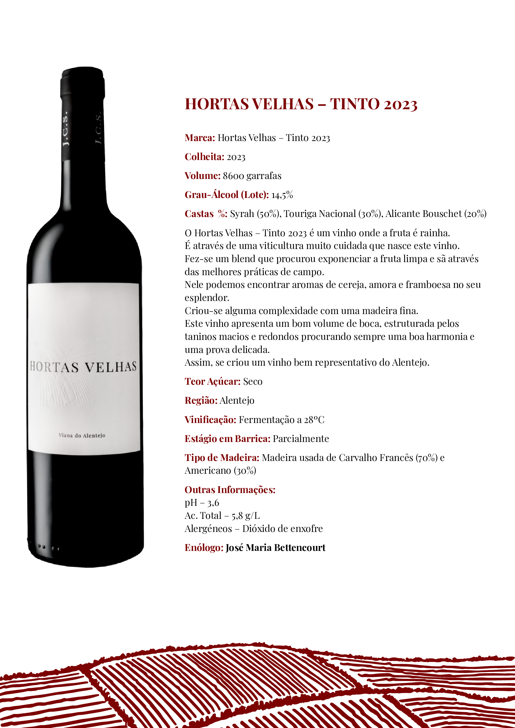 Hortas Velhas Colheita Tinto - Image 2
